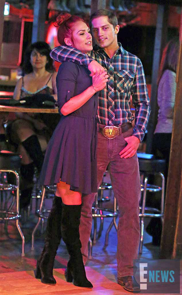 Dwts Sharna Burgess And Bonner Bolton Fuel Romance Rumors With